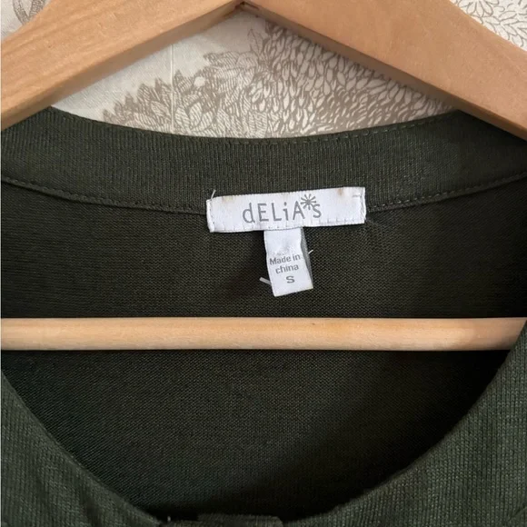 Vintage dELiA*s olive utility dress - Picture 3 of 10